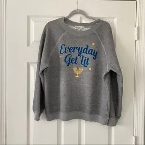 Wildfox Sweaters Wildfox Everyday Get Lit Menorah Sweatshirt